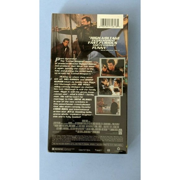 Lethal Weapon 4 (VHS, 1999) NEW, SEALED, Mel Gibson, Chris Rock, Jet Li - Picture 2 of 3